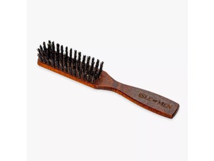 Dřevěný plochý kartáč na vlasy a vousy Isle of Men