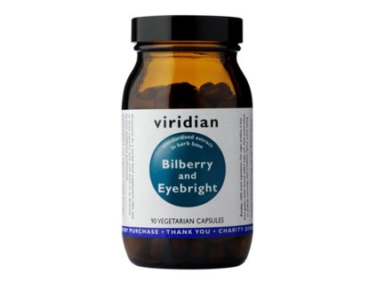 Viridian - Bilberry and Eyebright 90 kapslí - Borůvka a Světlík lékařský