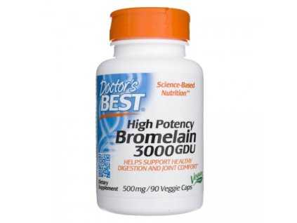 Doctor’s Best Bromelain 3000 GDU - 500 mg - 90 kapslí