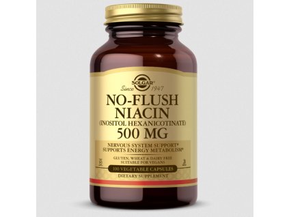 Solgar No-Flush Niacin 500 mg 100 kapslí
