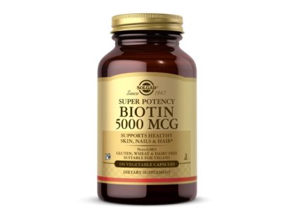 Solgar Biotine 5000 mcg, 50 comprimés