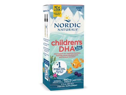 Nordic Naturals Children’s DHA Xtra, 880mg Berry Punch - 60 ml