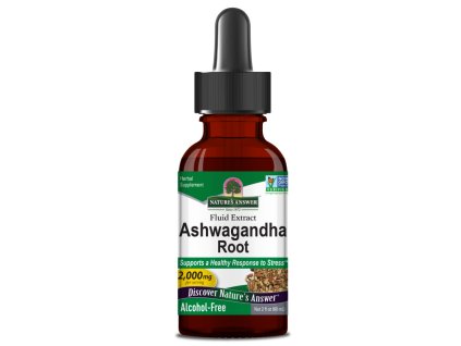 Nature’s Answer Ashwagandha - tekutý extrakt bez alkoholu 60 ml