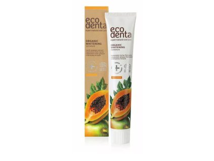 Pasta de dientes blanqueadora Ecodenta BIO con extracto de papaya - 75 ml