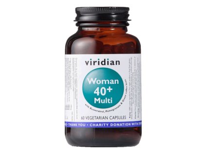 Viridian - 40+ Woman Multivitamin 60 kapslí (Natural multivitamín pro ženy) - VÝPRODEJ SKLADU