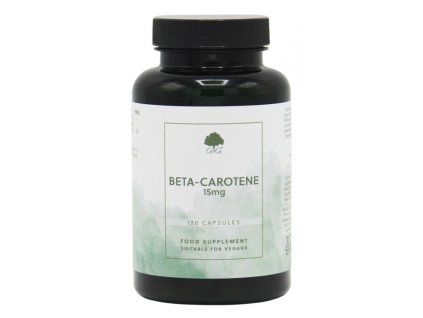 G&G Vitamins - Přírodní BETA-KAROTEN 15 mg - 120 kapslí - DMS 2.11.25