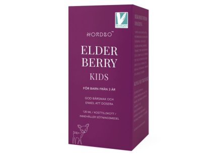 Nordbo Elderberry Kids 120ml (Extrakt z černého bezu pro děti)