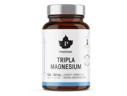 Puhdistamo Triple Magnesium 120 kapslí (Hořčík)