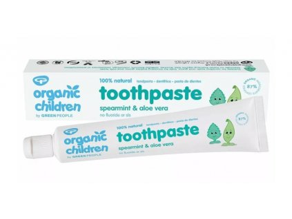 Green People BIO dětská zubní pasta Spearmint & Aloe Vera 50ml