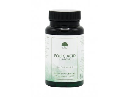 G&G Vitamins - KYSELINA LISTOVÁ (5-MTHF) - 120 kapslí