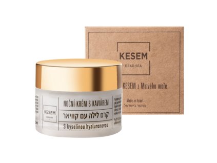 KESEM Noční krém s kyselinou hyaluronovou a kaviárem 50ml