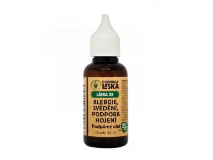 Podpůrný olej alergie, hojení, svědění  30 ml - LÁSKA 23