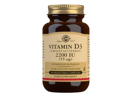 Solgar Vitamín D3 2200 IU 50 cps