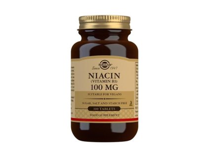 Solgar Niacin 100 mg 100 tbl - DMS 7/25