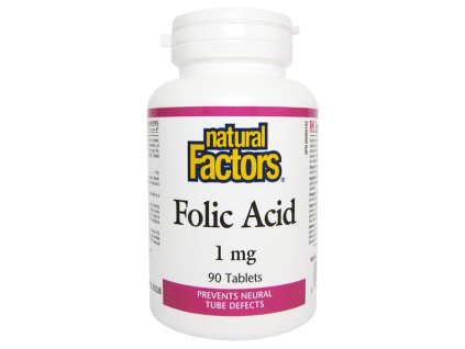 Natural Factors KYSELINA LISTOVÁ 1mg 90tbl