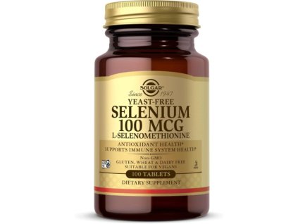 Solgar Sélénium 100 µg 100 comprimés