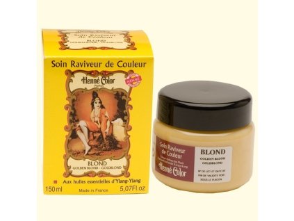 Henne Color Henna regenerační a výživná maska zlatá blond 150ml