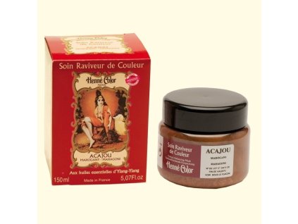Henne Color Henna regenerační a výživná maska mahagon 150ml