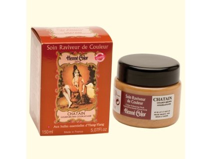 Henne Color Henna regenerační a výživná maska kaštan 150ml