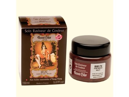 Henne Color Henna regenerační a výživná maska hnědá 150ml