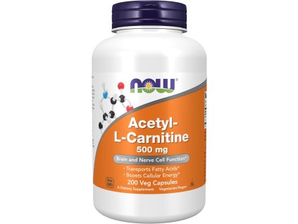 NOW Foods Acetyl L Carnitine, 500mg200