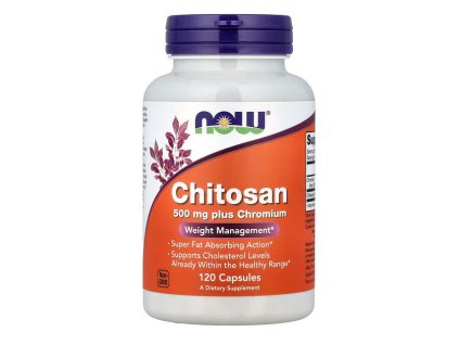 NOW Foods Chitosan, 500mg Plus Chromium