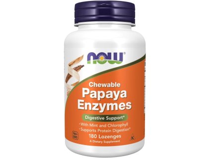 NOW Foods Papaya Enzyme, Chewable