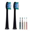 Brosse de rechange extra douce pour SONISSIMO® NEO, noire - Lot de 2