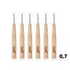 Juego de cepillos interdentales de bambú GoEco® BAMBOO, 0,7 mm - 6 piezas