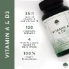 Vitamíny G&G - VITAMÍN A a D3 - 120 kapsúl - DMS 3/26