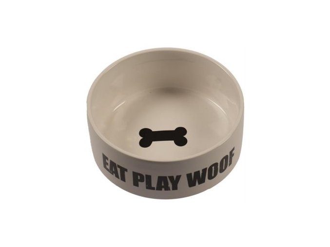 Miska keramická - Eat play woof DUVO+ 17,5 cm