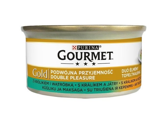 Gourmet Gold duo králík & játra 85 g