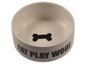 Miska keramická - Eat play woof DUVO+ 17,5 cm