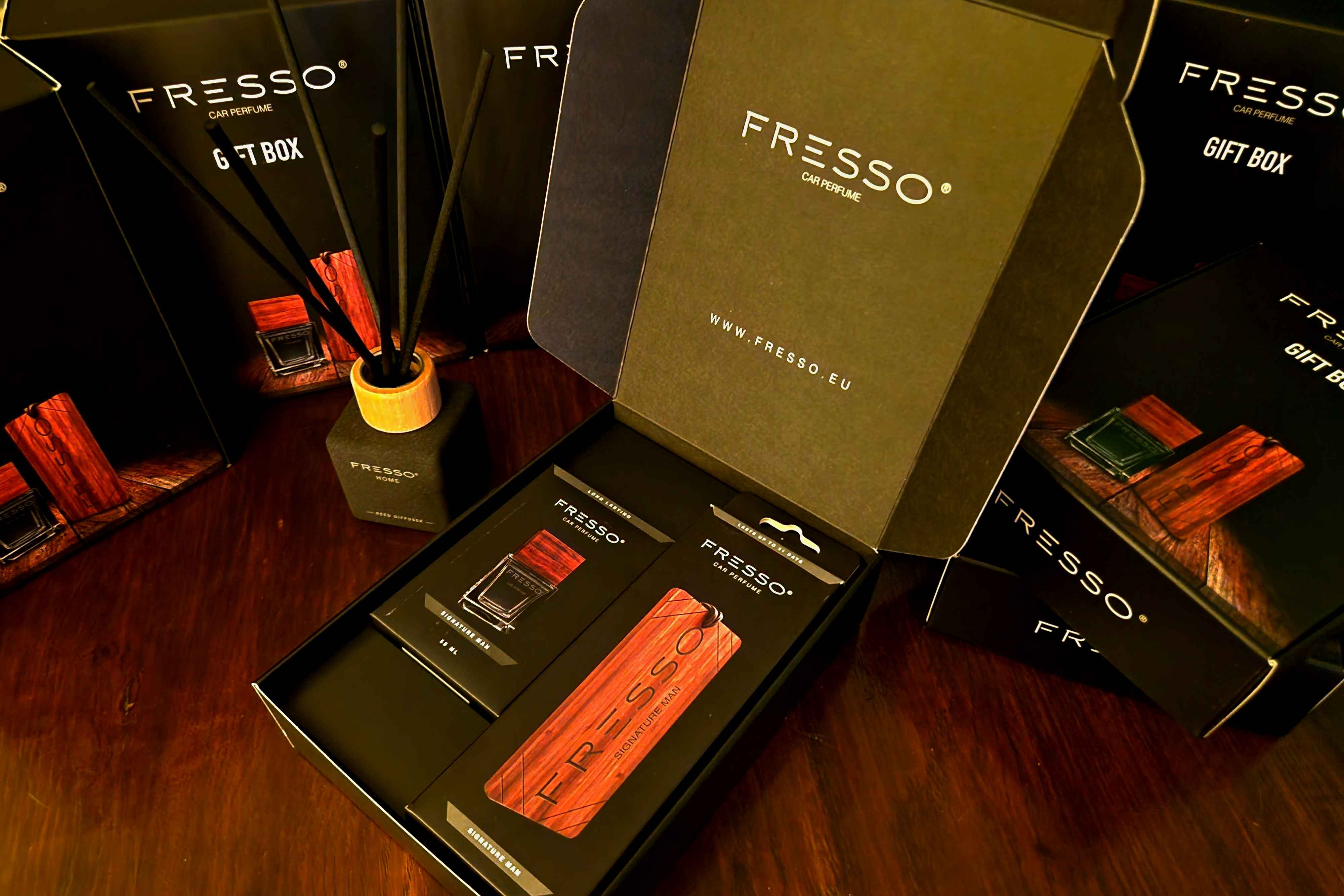 Dárkové sady vůní do auta FRESSO - originální dárek pro každého řidiče