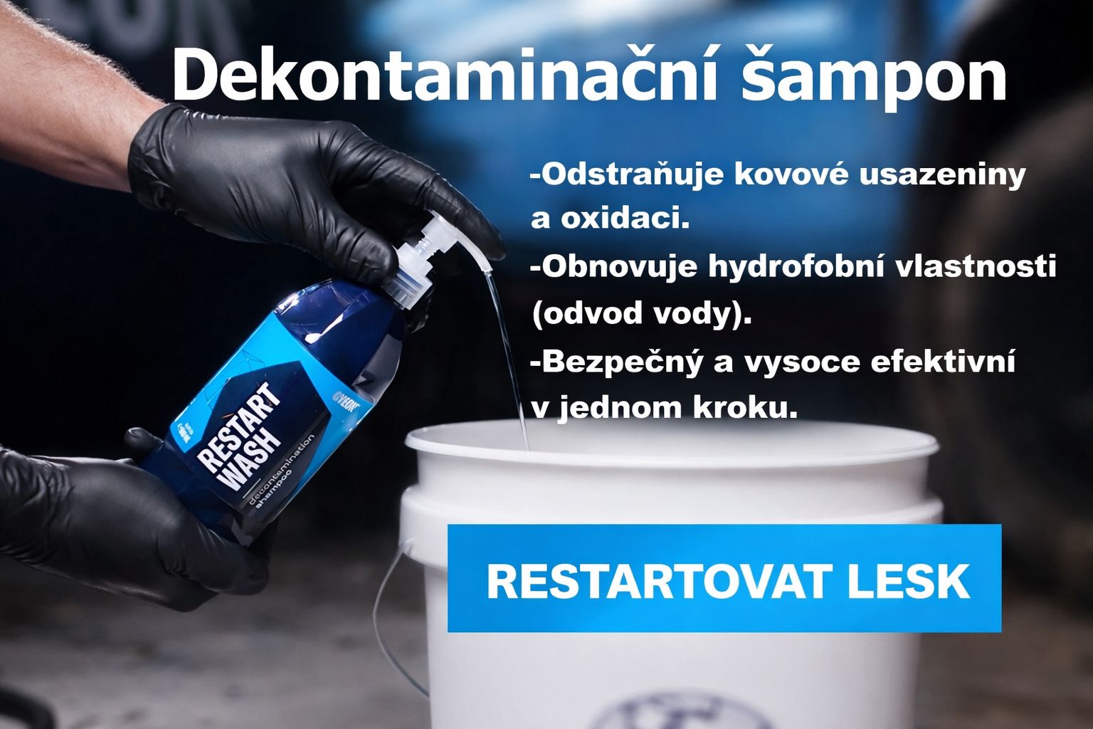 Dekontaminační autošampon Gyeon Q2M RestartWash