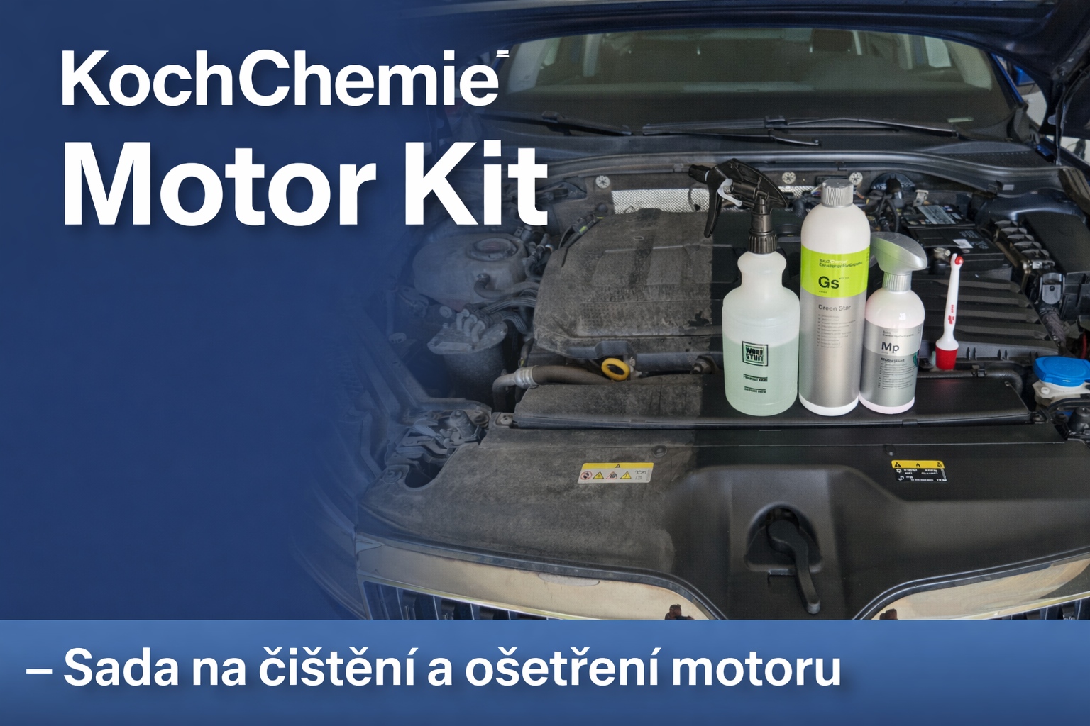 Koch Chemie Motor Kit – Sada na čištění a ošetření motoru