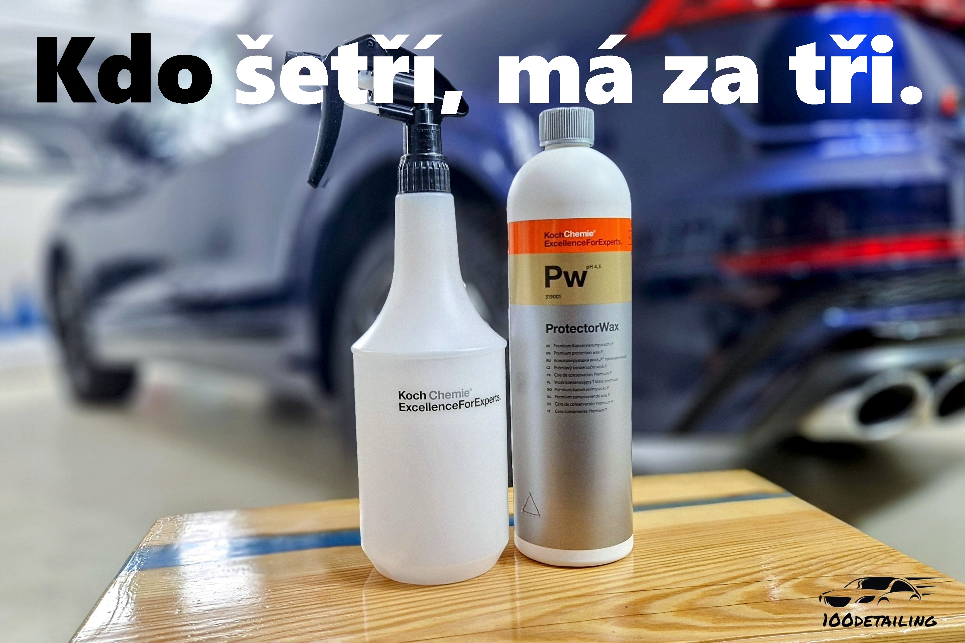 Koch Chemie Protector Set: Nano Vosk s Ředící Láhví