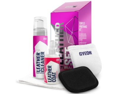 GYEON Q2M LeatherSet NATURAL Sada na čištění a impregnaci kůže