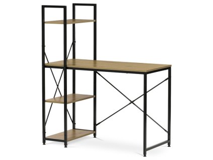 Pracovný stôl s regálom GD-512 OAK (Farba Hnedá)