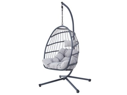 Záhradné závesné kreslo AZ-V1269 GREY (Farba Šedá)