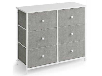 Komoda látková AUK-E1032 (Farba Sivá)