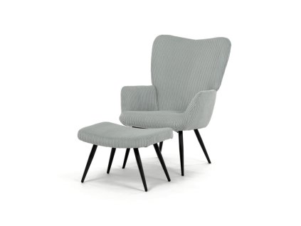 Relaxačné kreslo s podnožou AK-L7285 (Farba Sivomodrá)