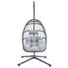 Záhradné závesné kreslo AZ-V1269 GREY (Farba Šedá)