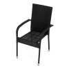Záhradná stolička AZC-S2113 BK (Farba Čierna)