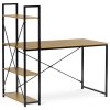 Pracovný stôl s regálom GD-520 OAK (Farba Hnedá)