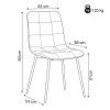 Jedálenská stolička KARLA (Farba Čierna)