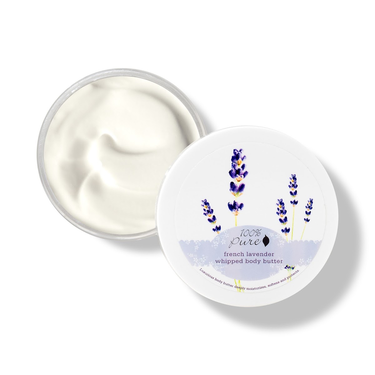 100% Pure Našlehané tělové máslo Francouzská levandule 96 g
