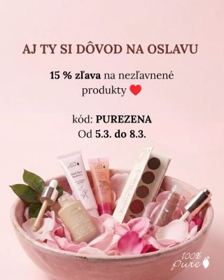 MDŽ je malá pripomienka, že aj ty si zaslúžiš chvíľu pre seba. 🌸 Preto sme pre teba pripravili 15 % zľavu na nezľavnené...