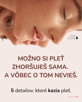 Tvoja pleť sa nezhoršuje „len tak“, možno jej nevedomky škodíš 🛑 Niekedy v snahe o dokonalú pleť robíme chyby, ktoré nás...