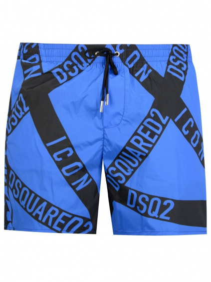 dsquared2 logo blue plavky 2 (2)